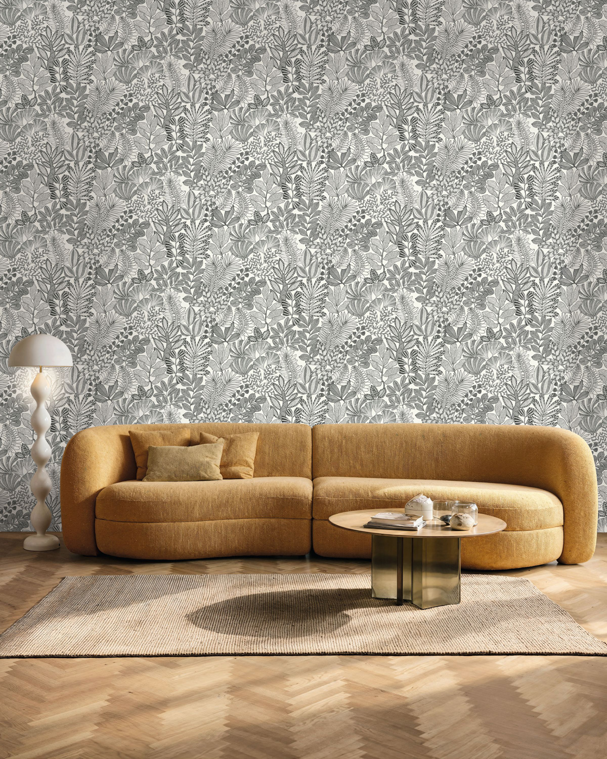 Papier peint Golden Jungle noir et blanc - Moonlight 3 de Casélio | Réf. MNL3107160973