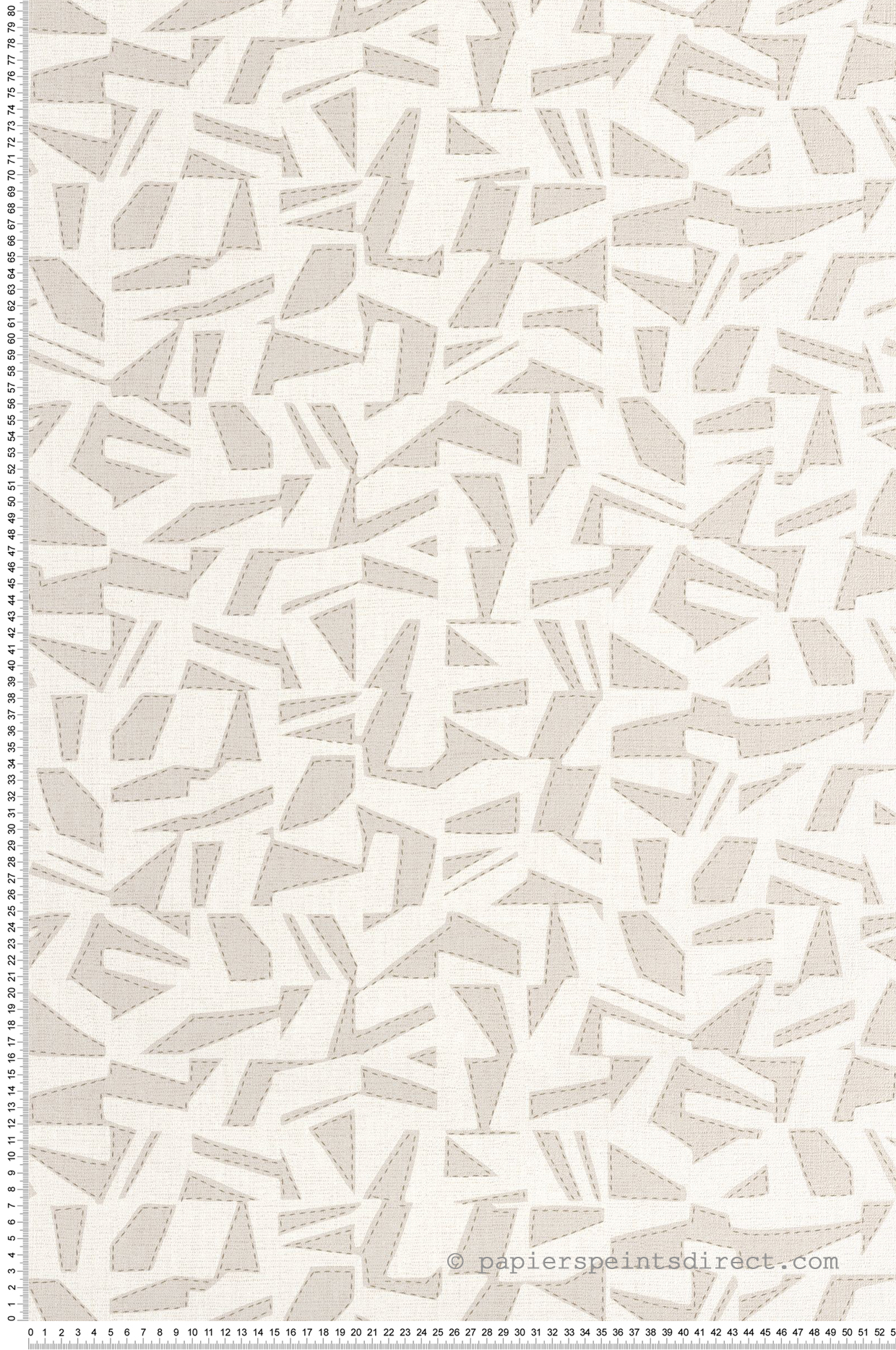 Papier peint Graphique Textile Sanara grège doré - Matera de Casadéco | Réf. MATA201151212