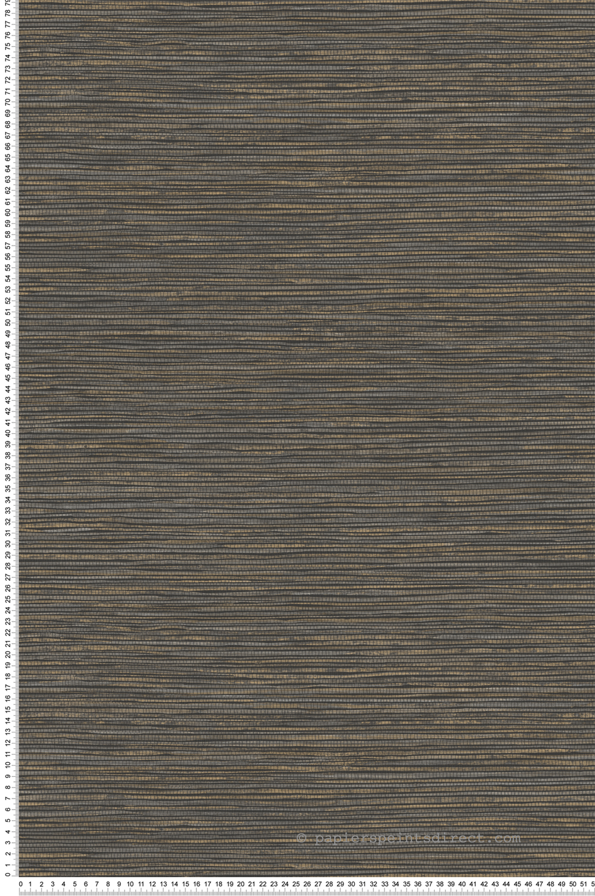 Papier peint Paille Japonaise Alton noir doré - Harry de Lutèce | Réf. LTC-DL26716