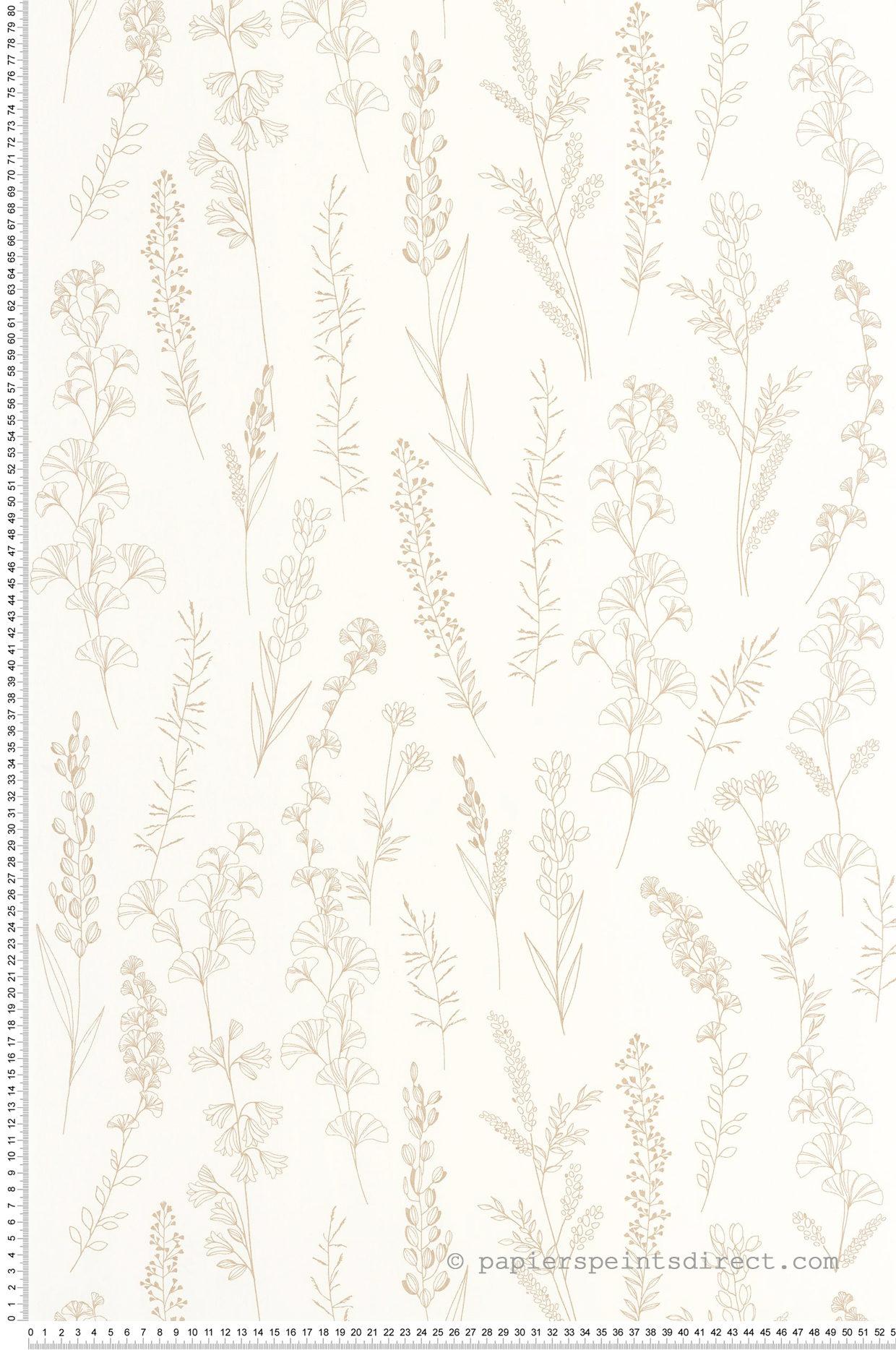 Papier peint Carnet Botanique naturel - Le Beau Jardin de Casadéco | Réf. BJAR202591234