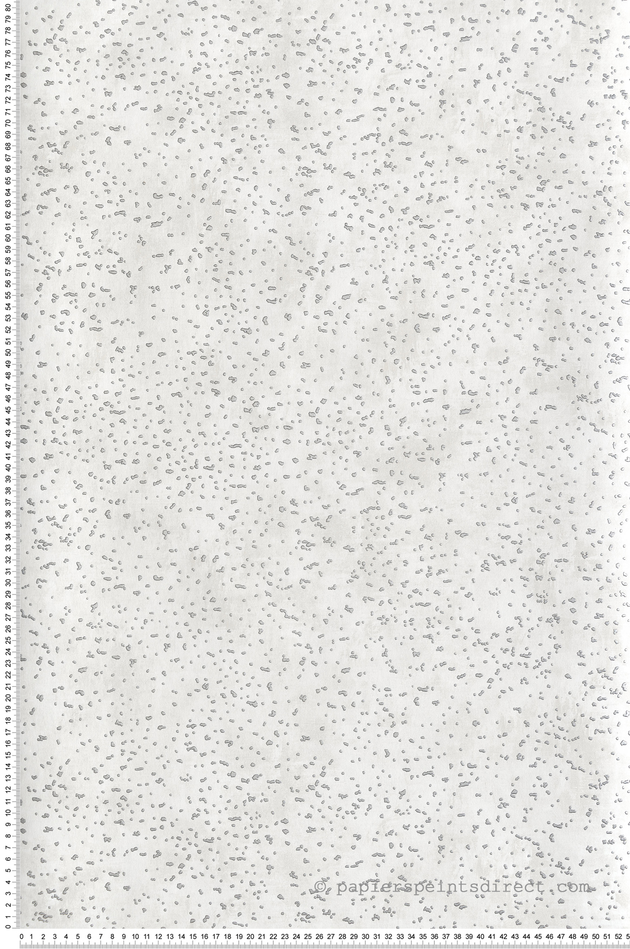 Papier peint Moucheté Relief gris clair argenté - Unique de Lutèce | Réf. LTC-DWP0019-04