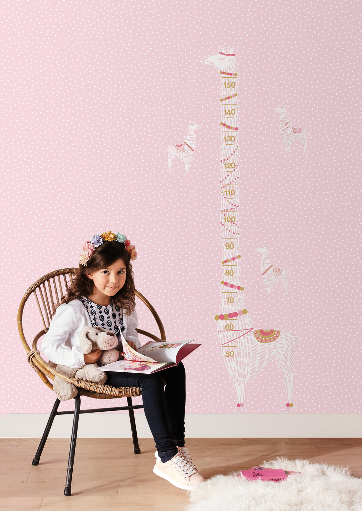 Papier peint Pois rose - Girl Power de Casélio AMB | Réf. GPR69724019