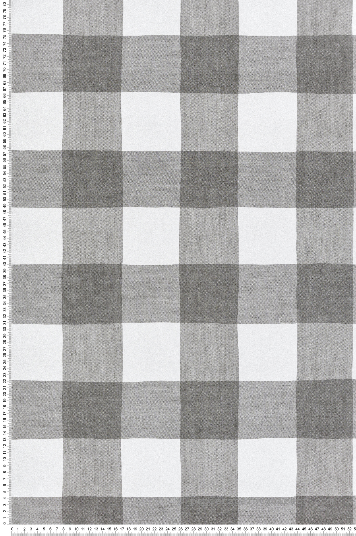 Papier peint Vichy Grands Carreaux gris anthracite - Stripes & Checks de Montecolino | Réf. MC-ST38433