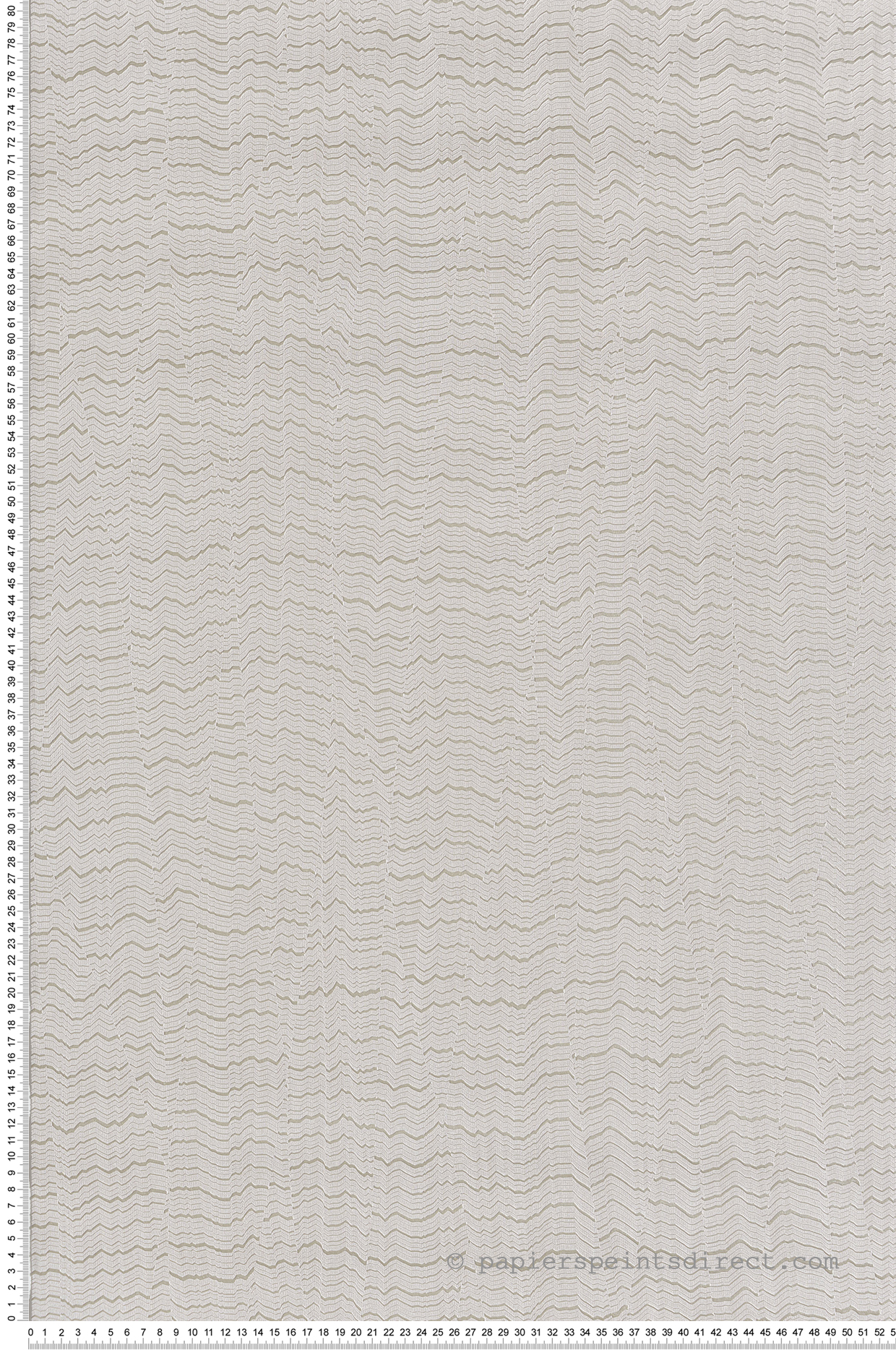 Papier peint Ligne Ondulée grège métallisé - Maya de Montecolino | Réf. MC-BZ3413