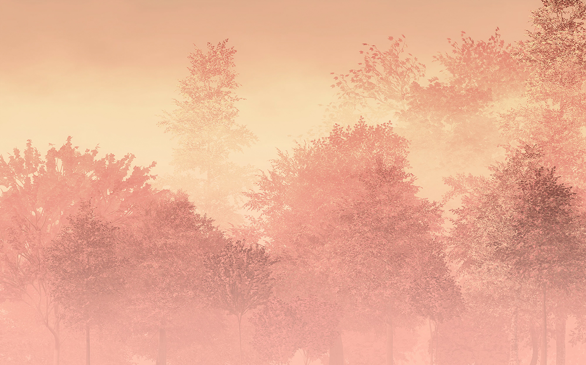 Papier peint panoramique Forêt Hearthwood - Papier peint Komar Le Jardin