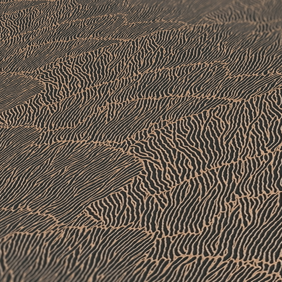 Papier peint Feuilles Abstraites Métallisées noir doré - Arcade d'Architects Paper AMB5 | Réf. 39174-1