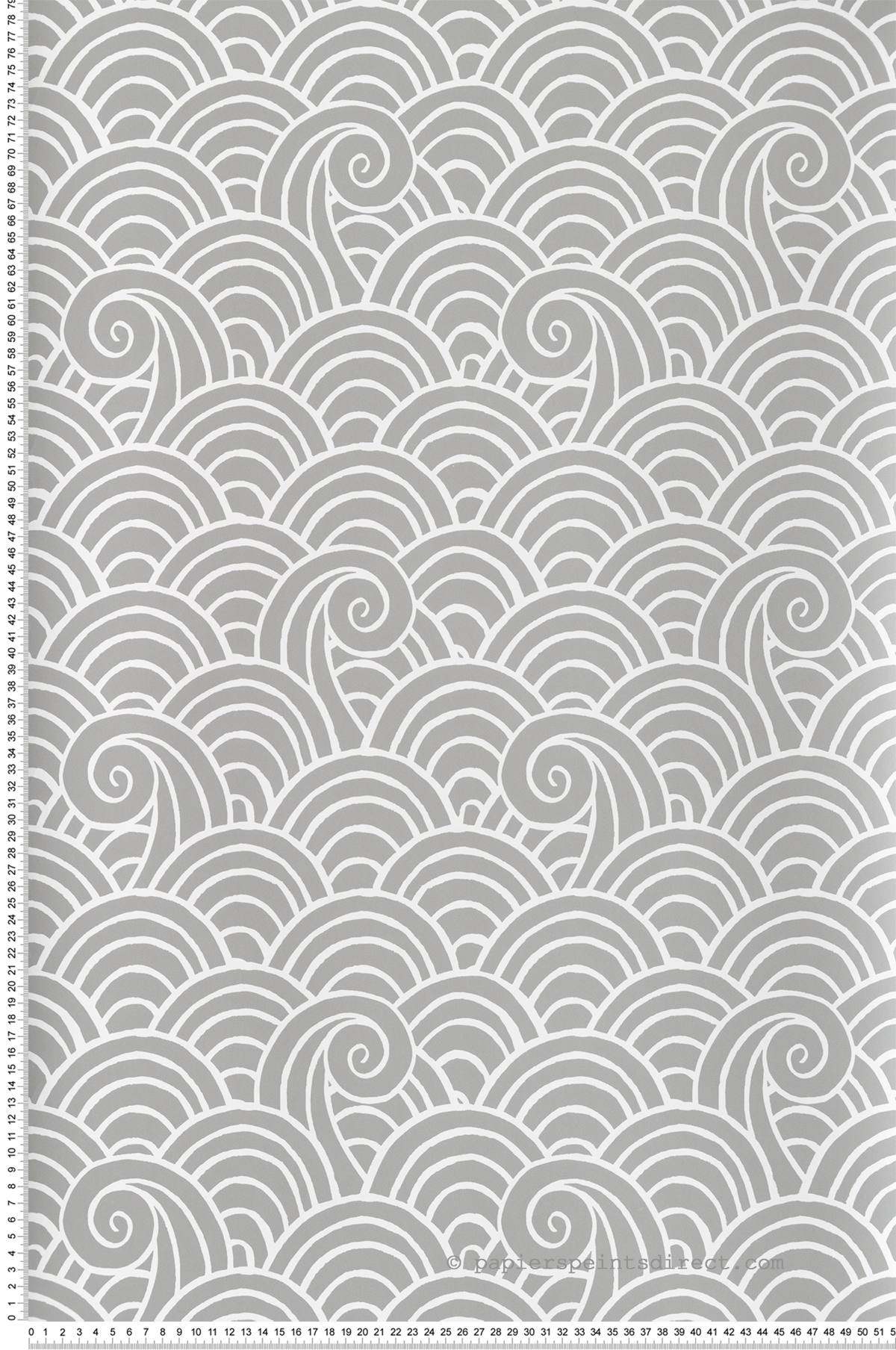 Papier peint Vague Japonisante gris - Happy de Lutèce | Réf. LTC-FD26308