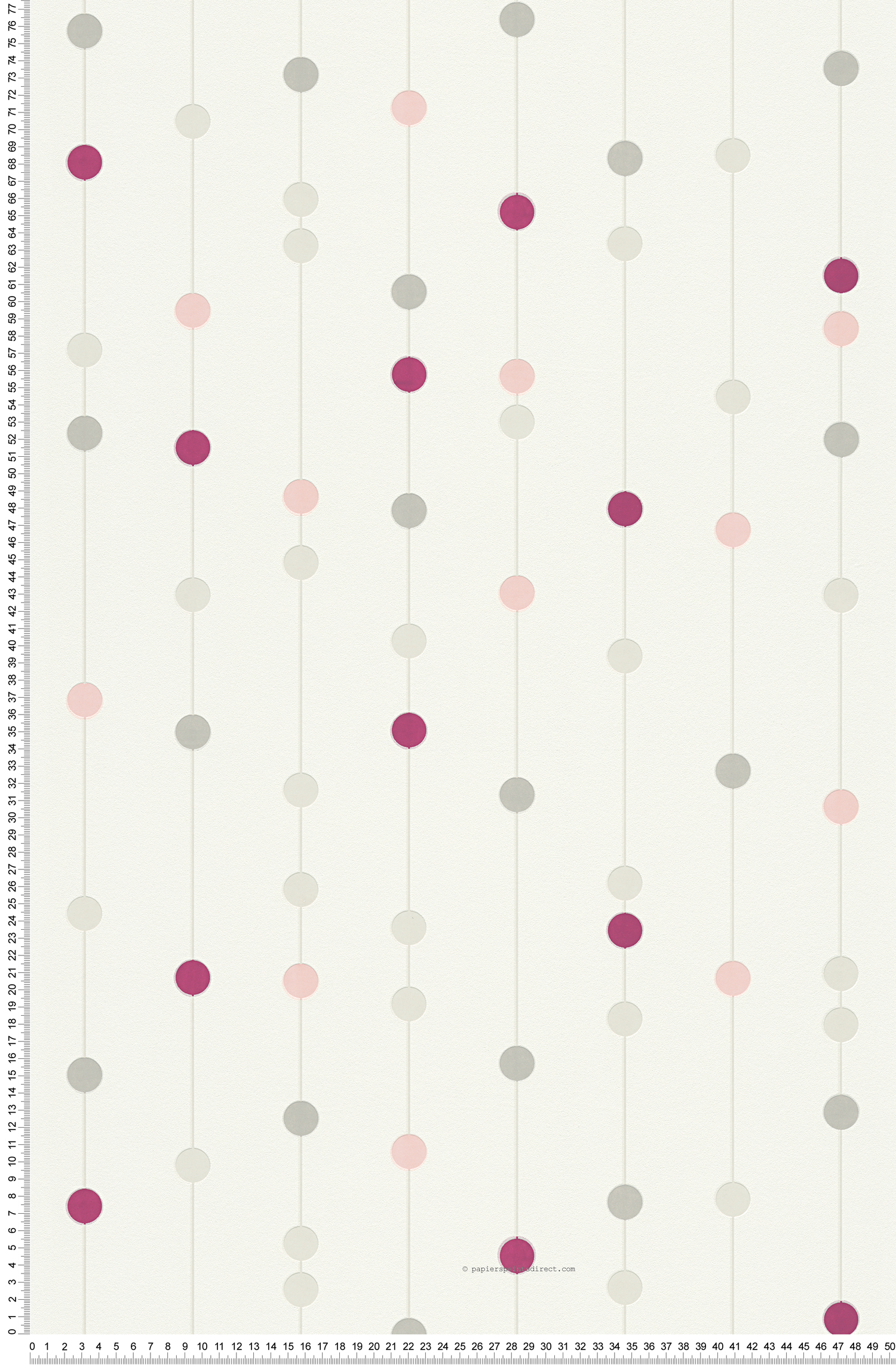 Papier peint Rideau perle fushia - Life 3 AS Création | Réf. SP02162