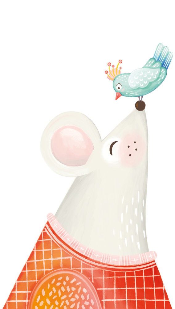 Papier peint panoramique Grande Souris Oiseau - The Wall 2 d'A.S. Création | Réf. AS-391871