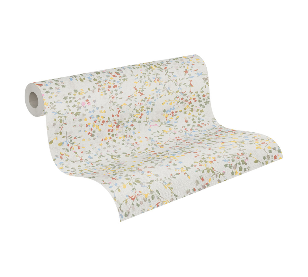 Papier peint Fleur Minimaliste Semis multicouleurs cuivré - Aquarell Dreams d'A.S. Création AMB3| Réf. AS-397471