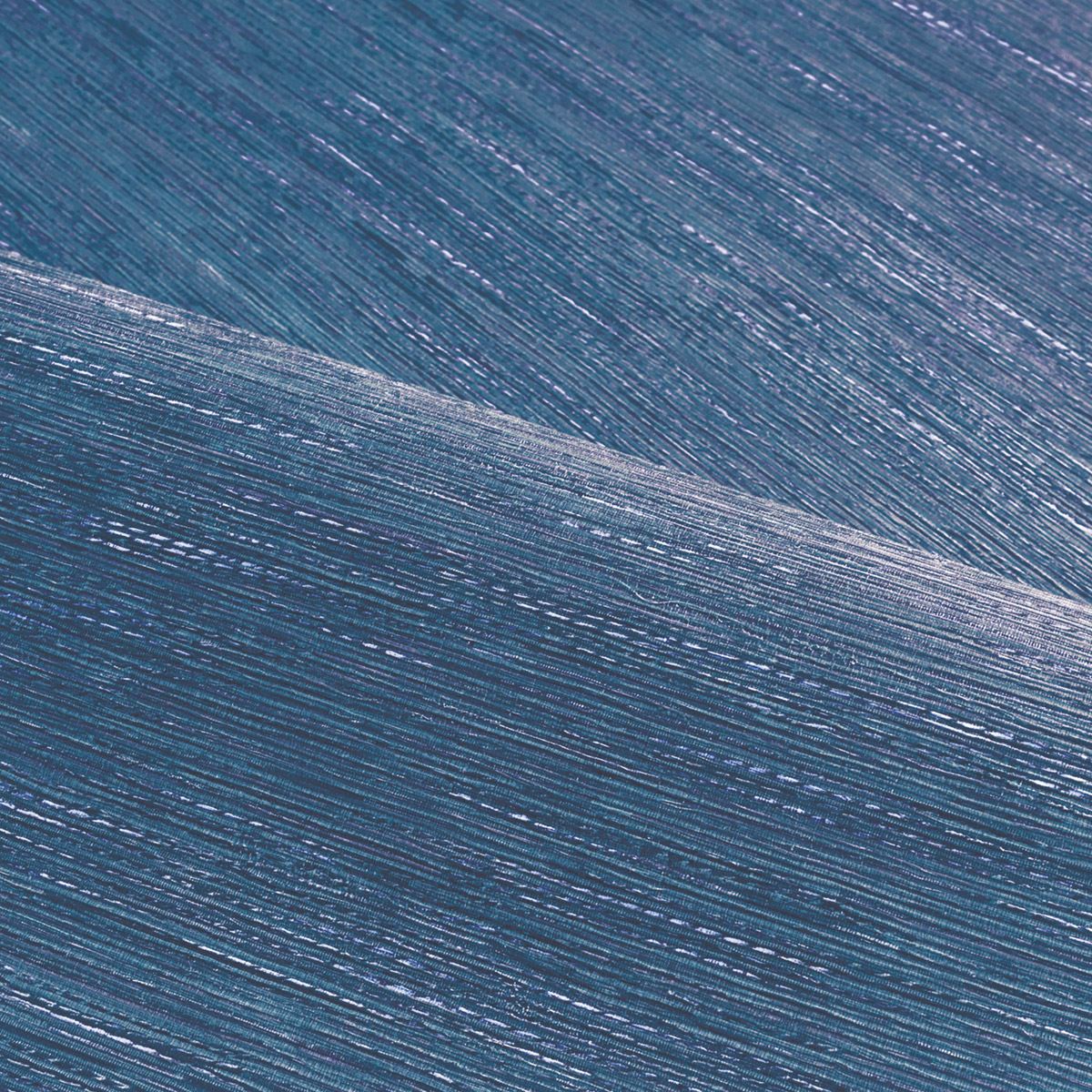 Papier peint Faux Uni Tissage Tatami bleu électrique - Le Jacquard de Casamance | Réf. CAS-C75345814