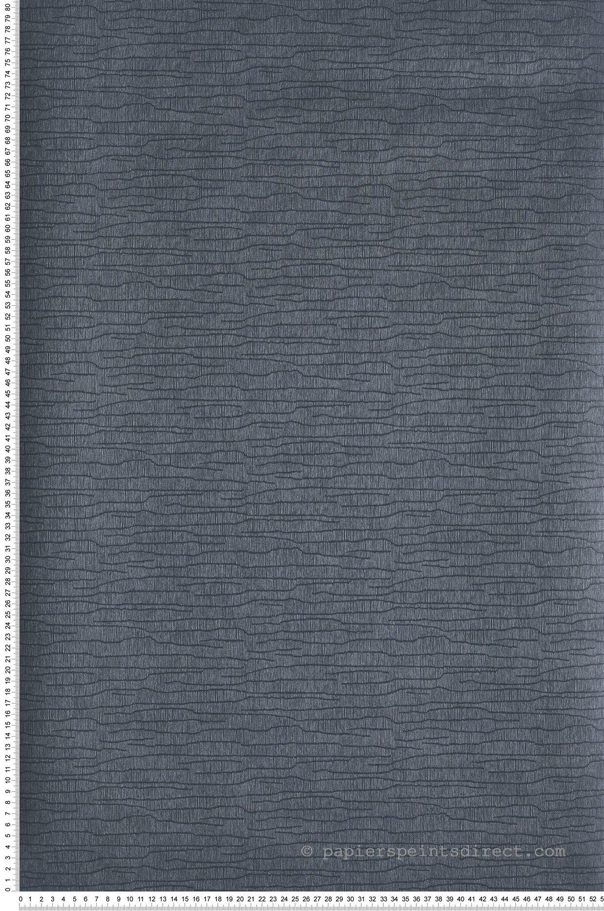 Papier peint Faux Uni Trait bleu nuit métallisé - Mysa de Masureel | Réf. MAS-YSA403