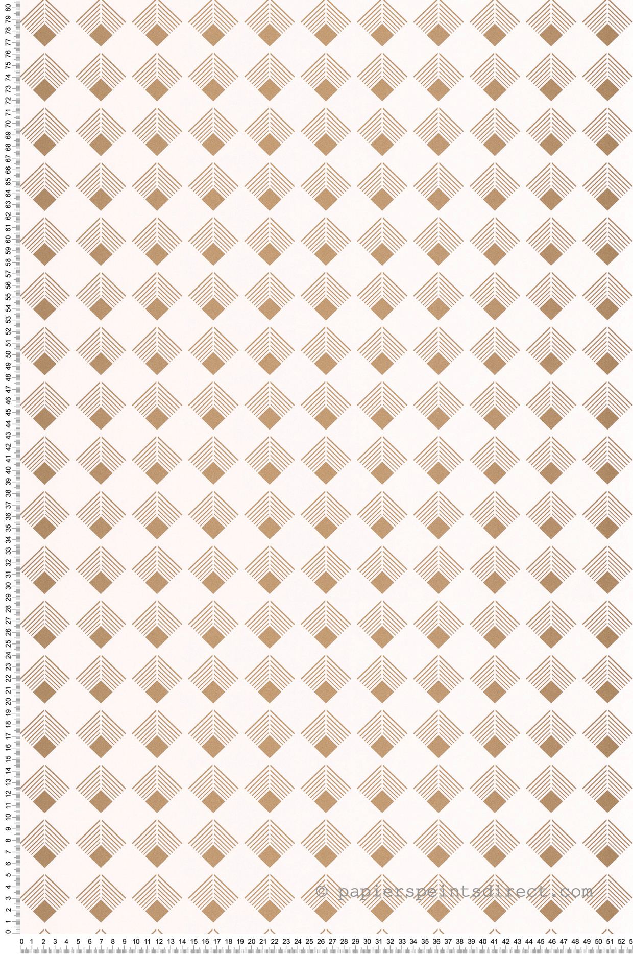 Papier peint Géométrique Patch blanc doré - Labyrinth de Casélio | Réf. LBY102131026