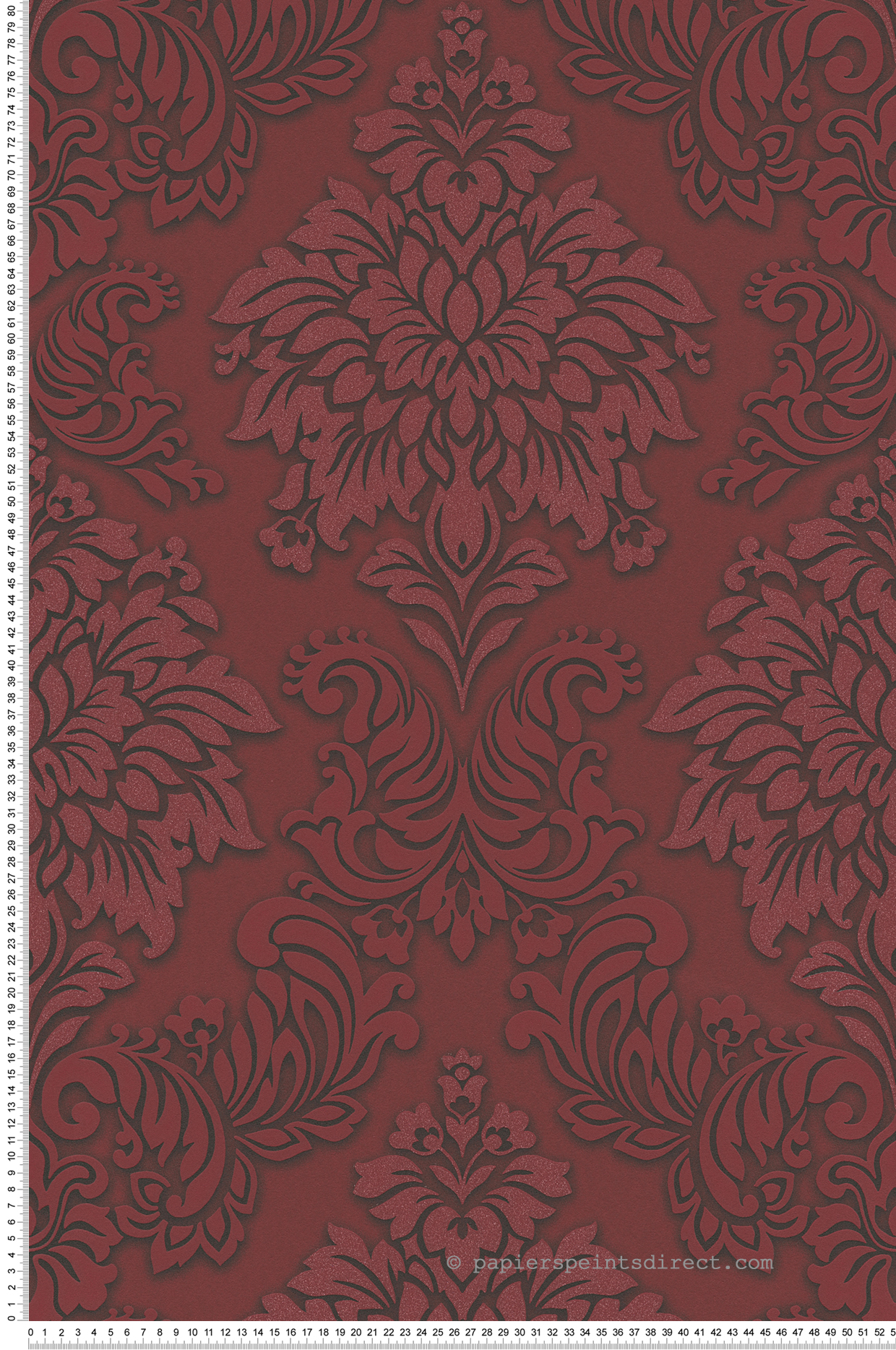 Papier peint Baroque anglais rouge - Metropolitan Stories d'AS Création | Réf. SP14627