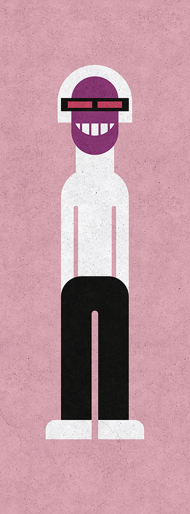 Papier peint panoramique Street Art Robot We Are Family3 - Référence DD113867 - Intissé 200g/m2 - Standard 100 x 270