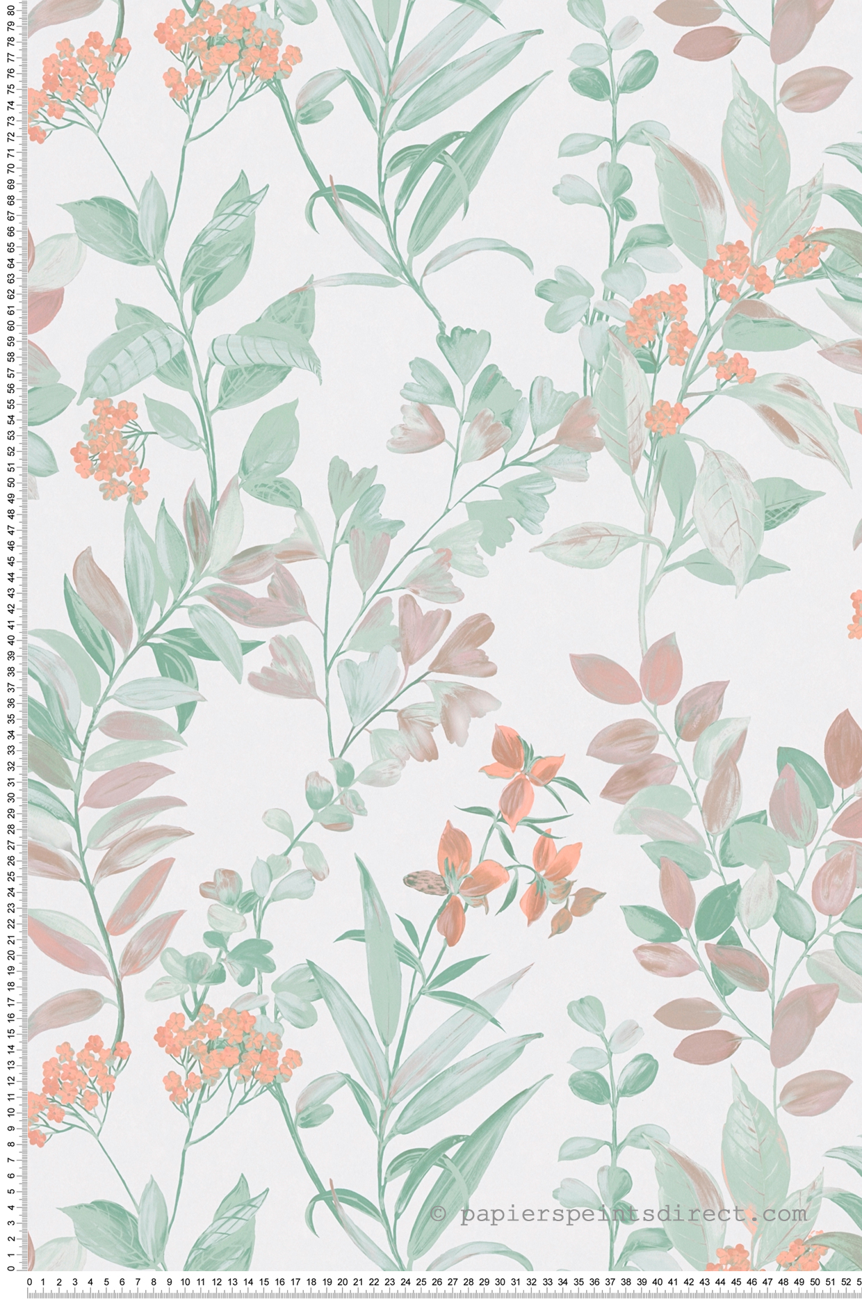 Papier peint Végétation Fleur vert parme - Arcade d'Architects Paper | Réf. 39171-5