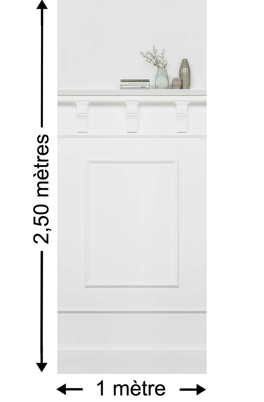 Panoramique Boiseries Flower - Papier peint Komar