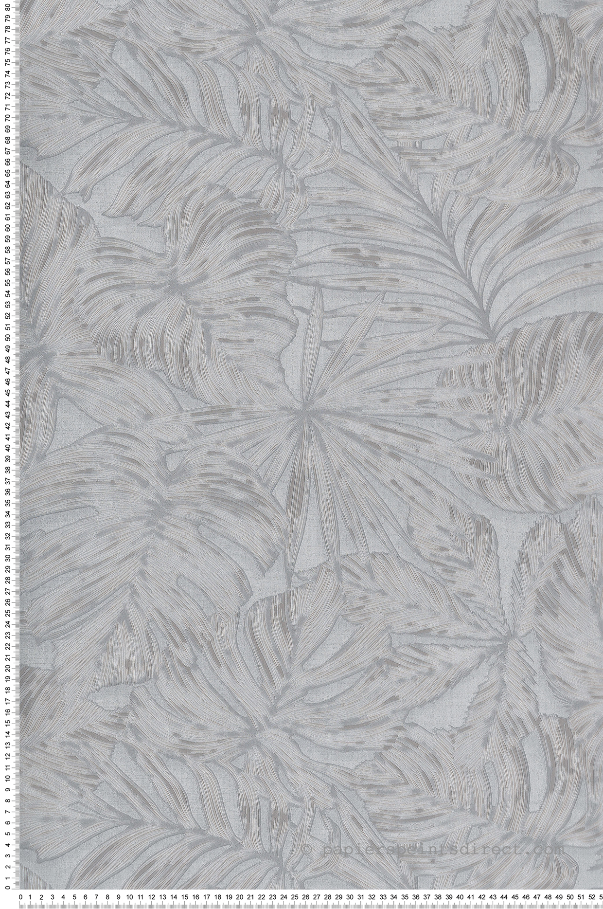 Papier peint Feuilles Granada gris - Nicaragua de Casadéco | Réf. NICA86439363