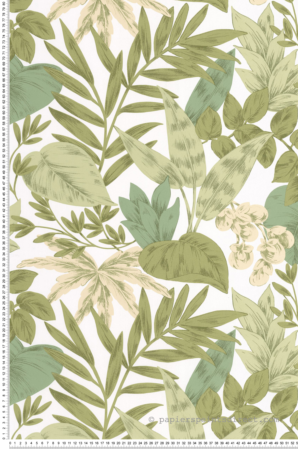 Papier peint Feuille Jungle Kalea vert - Elea de Casélio | Réf. ELEA107367170