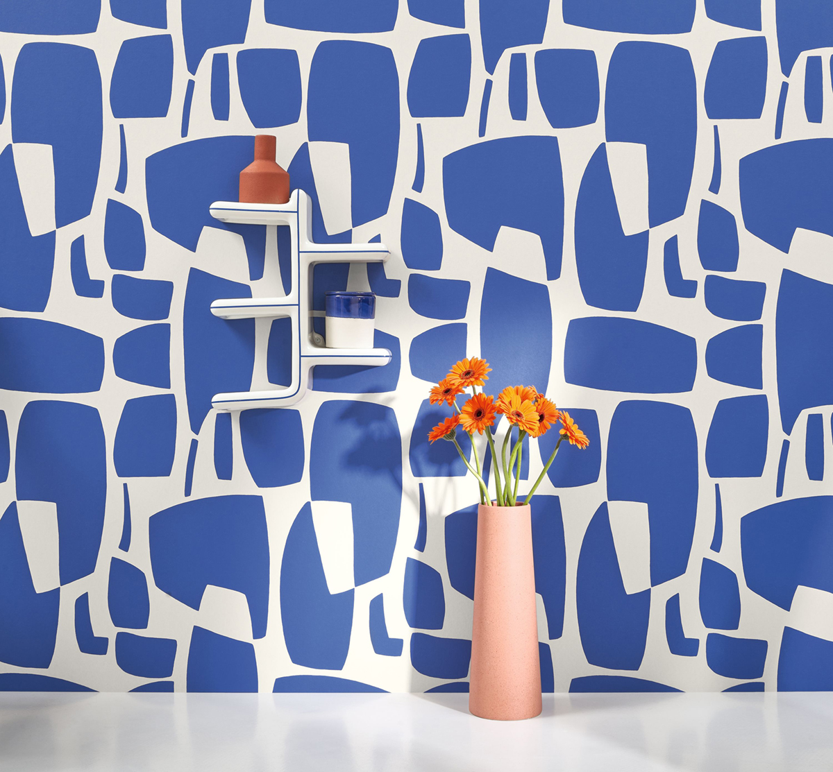 Papier peint Forme Géométrique Module bleu - Milano Sixties de Casadéco AMB2| Réf. MISI89386776
