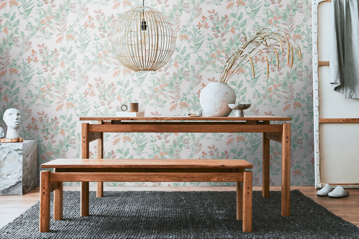 Papier peint Végétation Fleur vert parme - Arcade d'Architects Paper AMB2 | Réf. 39171-5