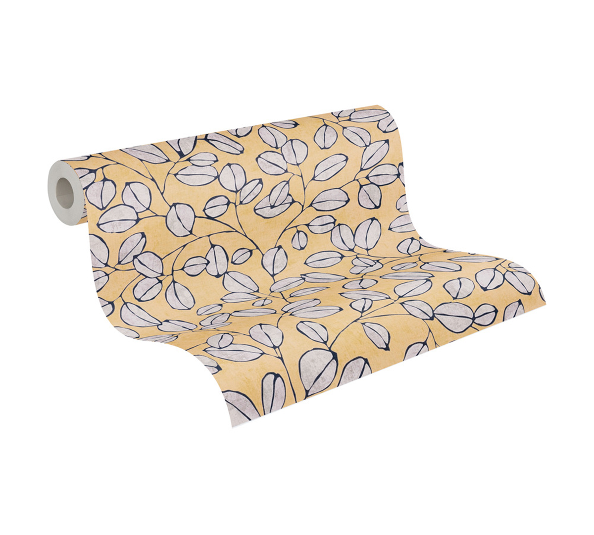 Papier peint Feuille Grain Café camomille - Nordic Feeling d'A.S. Création ROLL | Réf. AS-791483