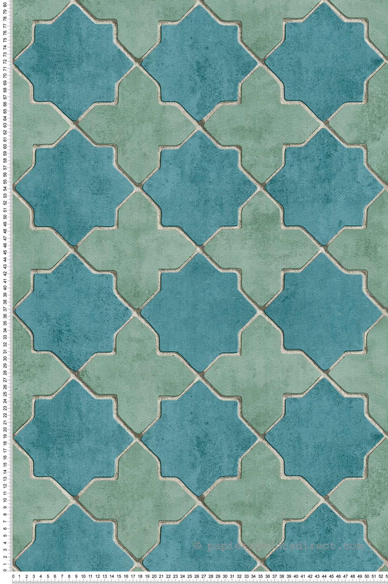 Papier peint Azulejos Faience bleu vert - New Walls d'AS Création | Réf. SP15278