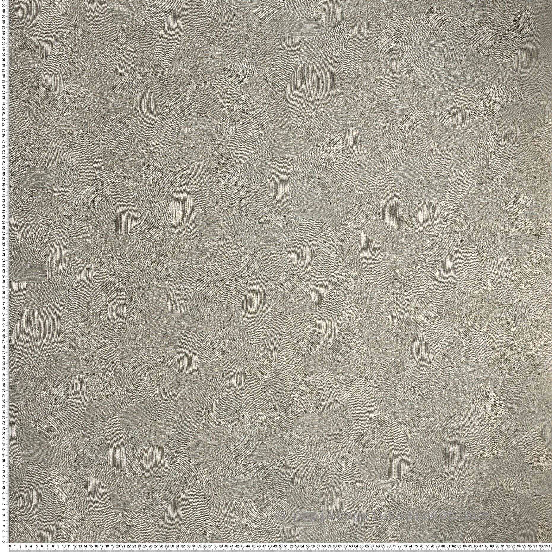 Papier peint Mouvement Graphique Bérénice vert opaline doré - Magnitude de Casamance | Réf. CAS-76662242