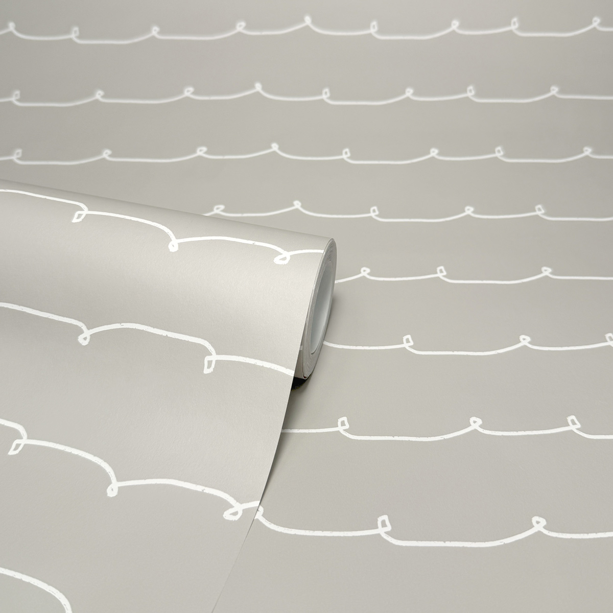 Papier peint Ligne Vague Contemporain taupe - Imagine de Lutèce ROLL | Réf. LTC-DL27569