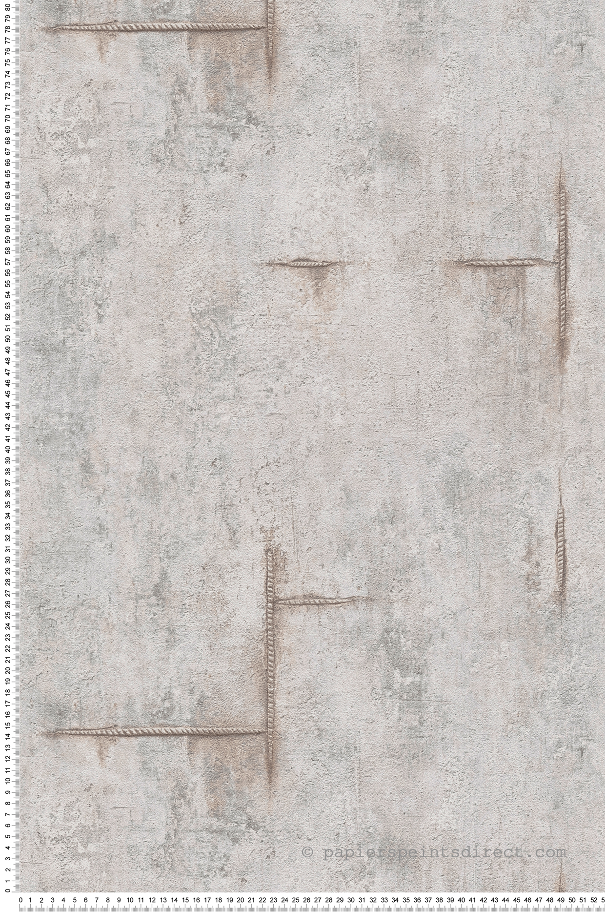 Papier peint Béton Graphite Groove gris perle - Cosmoliving d'A.S. Création | Réf. AS-790852