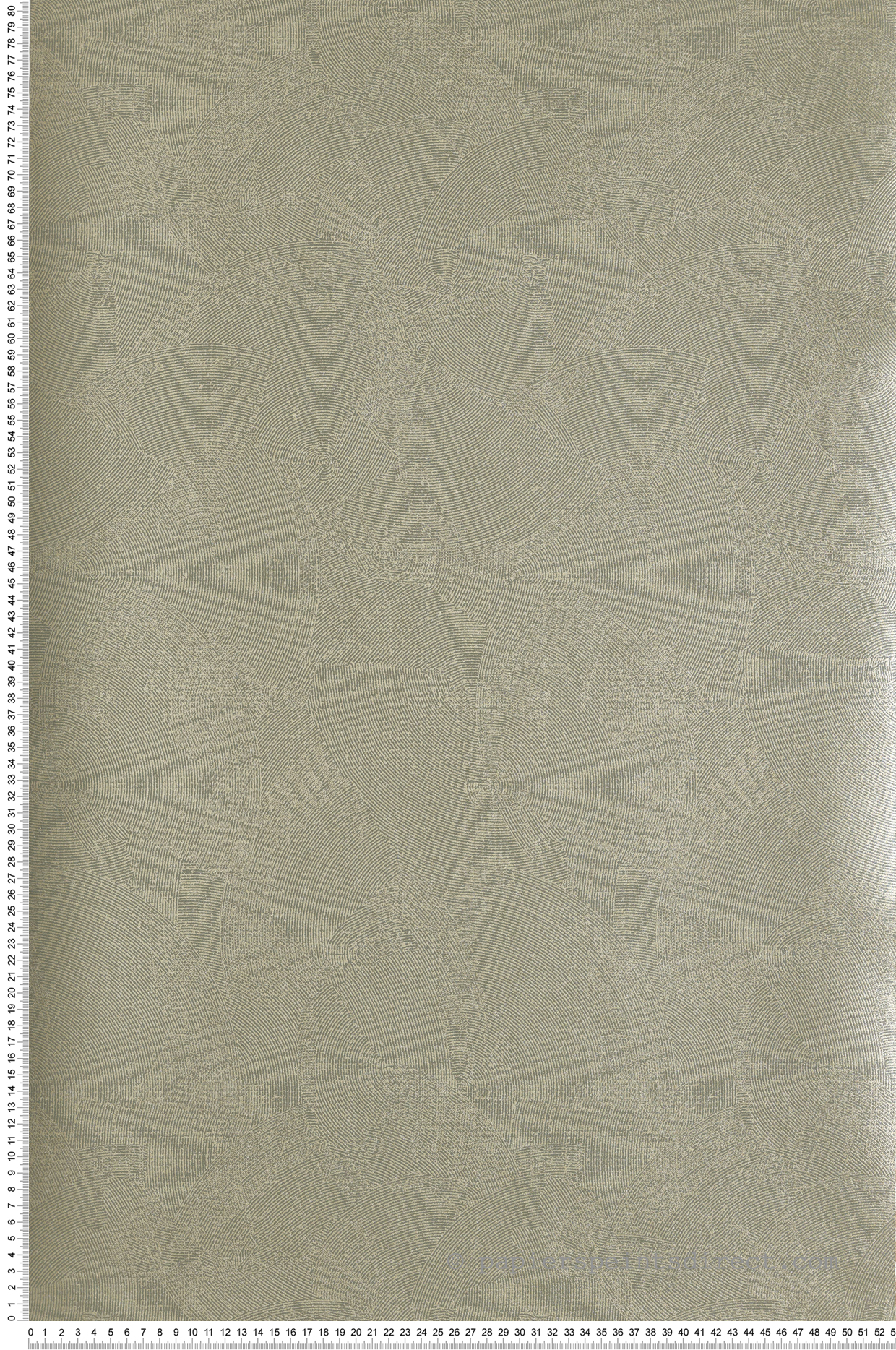 Papier peint Cercle Graphique vert argile doré - Attitude de Lutèce | Réf. LTC-DWP0366-01