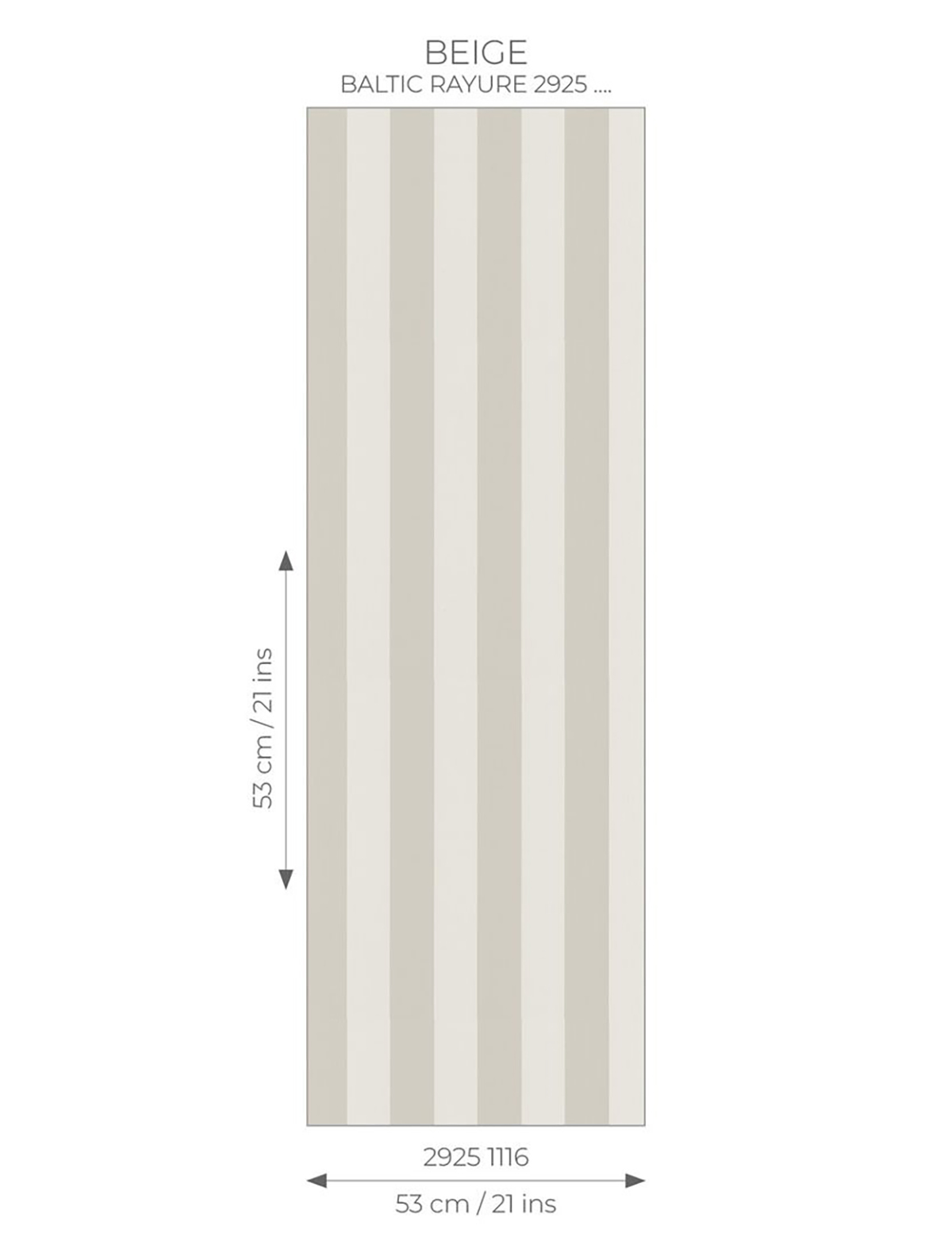 Papier peint Petite Rayure Baltic beige - Seaside de Casadéco AMB7 | Réf. SEAS29251116