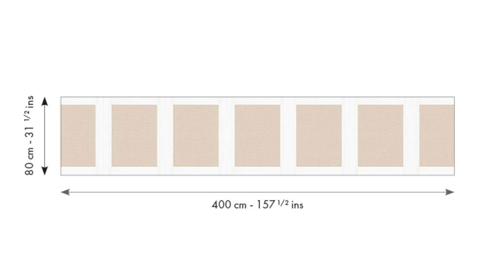 Papier peint Soubassement Jute M blanc - Reliefs de Casélio RAPPORT | Réf. RLF105230000