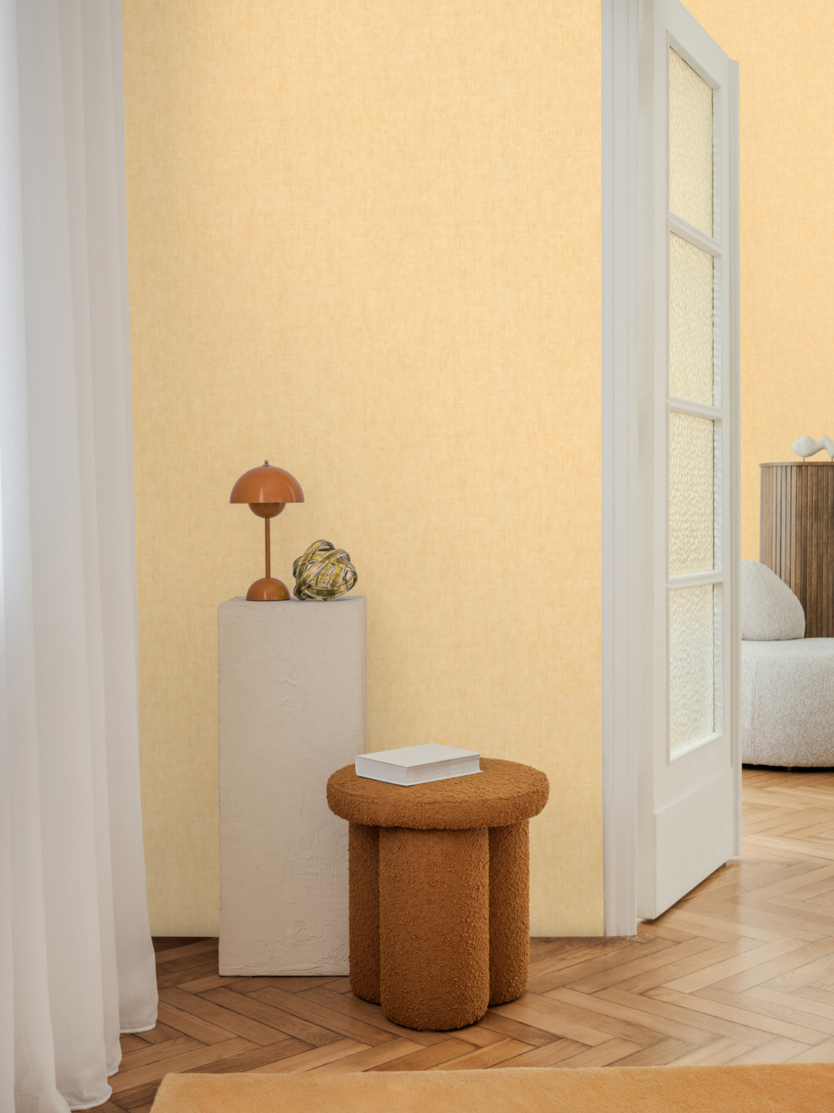 Papier peint Uni Béton sable doré - Cosmoliving d'A.S. Création AMB2 | Réf. AS-791095