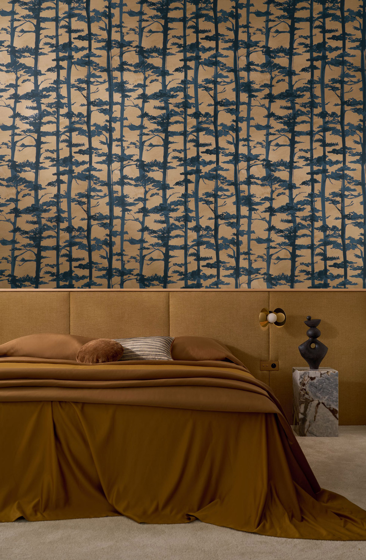 Papier peint Arbre Pin Ame mordoré - Légendes de Casamance | Réf. CAS-70040814