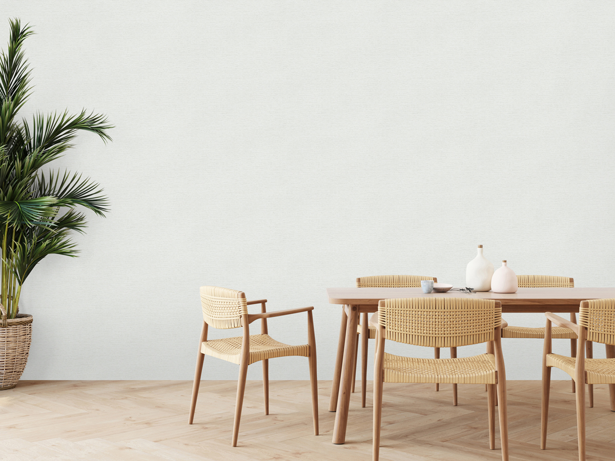 Papier peint Uni Toile Fond Tissé gris clair - Famous Garden d'A.S. Création AMB2 | Réf. AS-393513