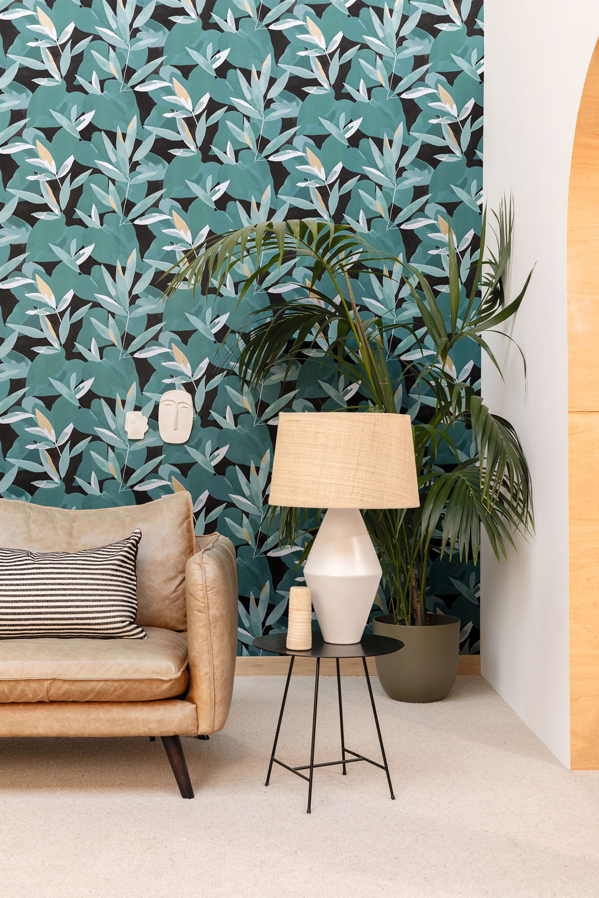 Papier peint Feuillage Influence vert et doré - Imagination de Casélio | Réf. IMG102157394