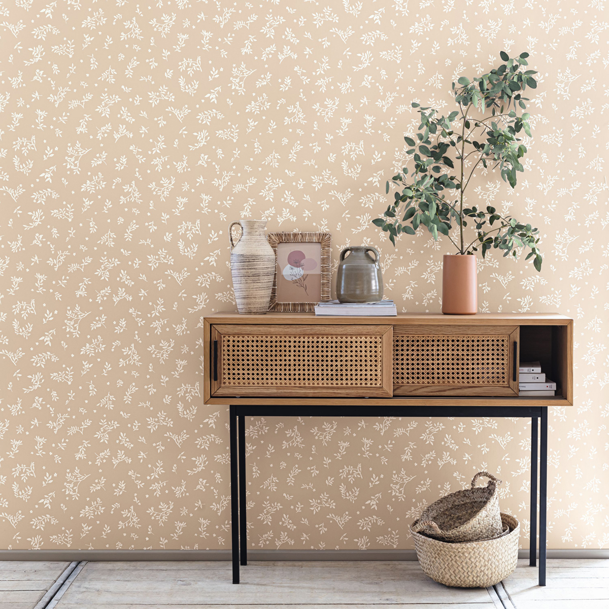 Papier peint Feuille Callisto sable - Danae de Casélio | Réf. DAE103641000