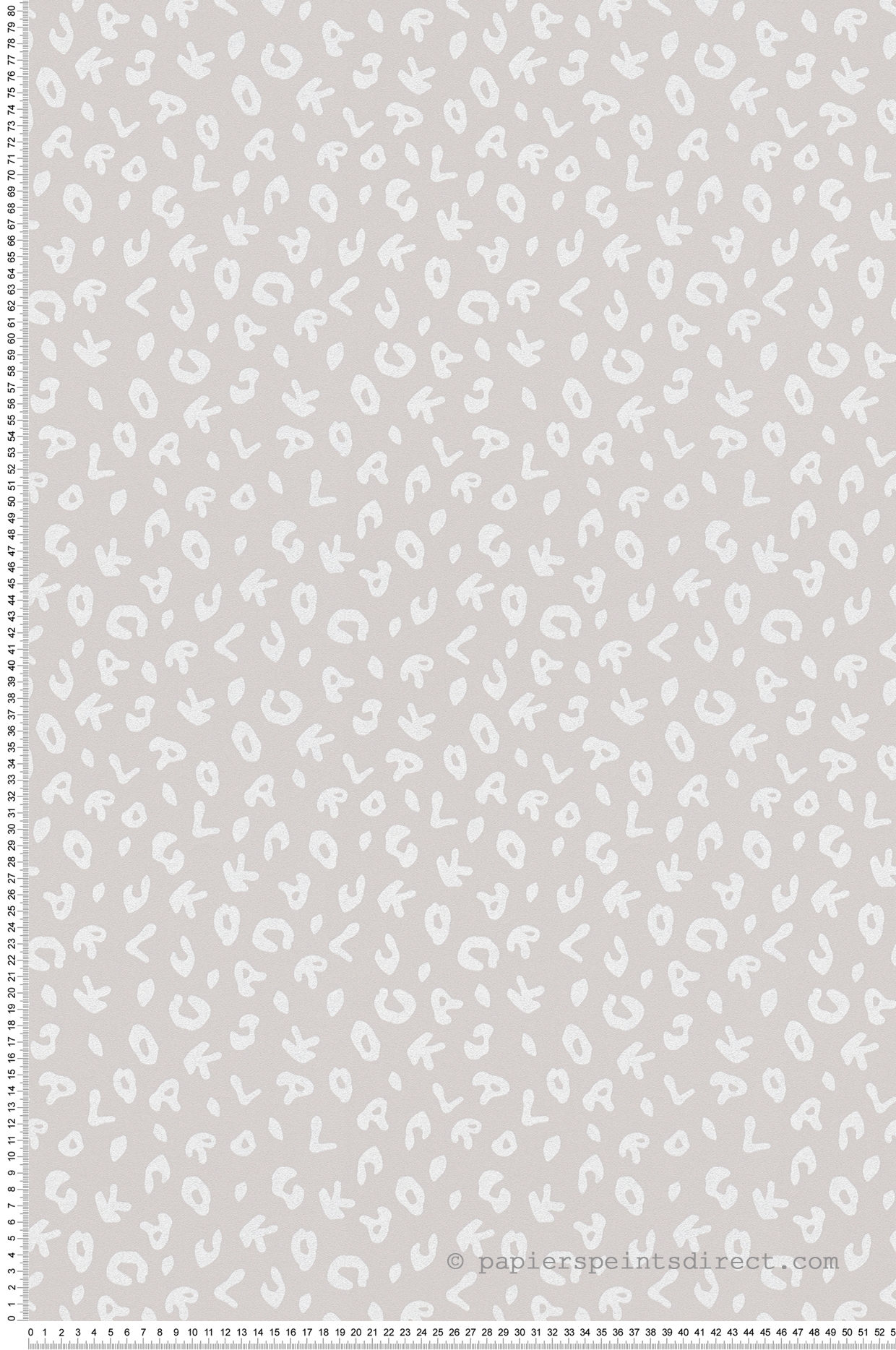 Papier peint Léopard Anna taupe clair - Karl Lagerfeld de Montecolino | Réf. MC-37856-3