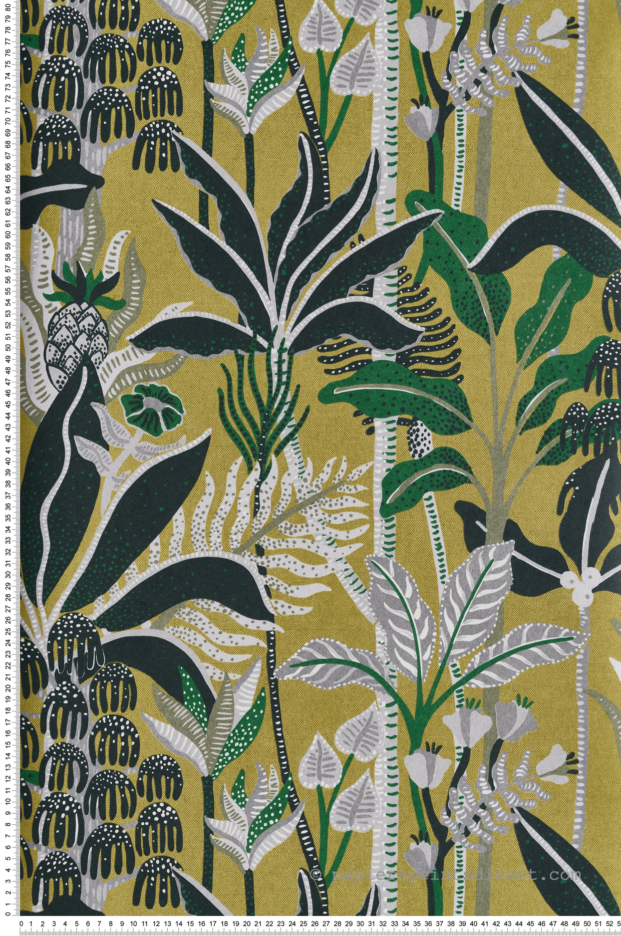 Papier peint Jungle Tropicale José vert - Havana de Masureel | Réf. MAS-HAV004