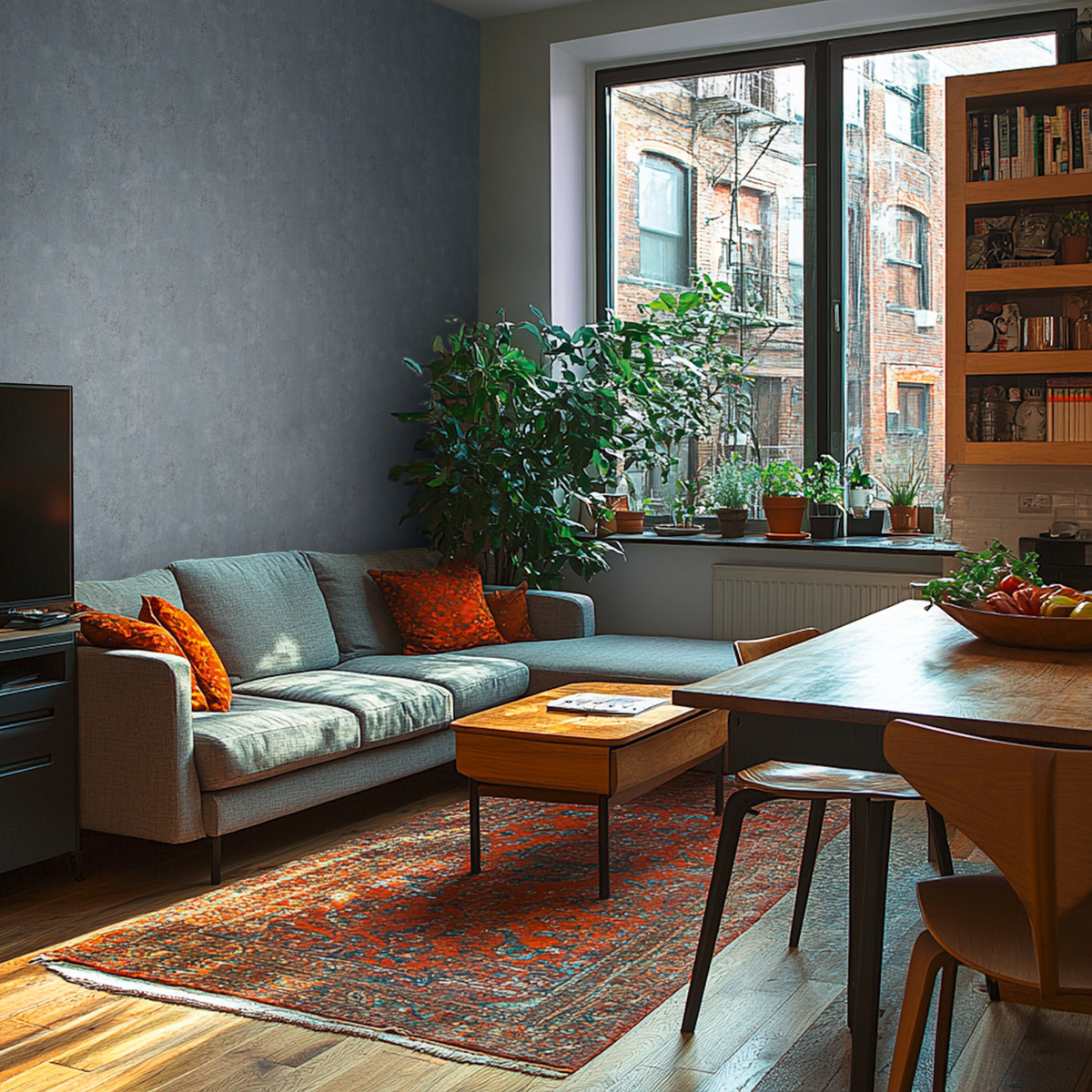 Papier peint Faux Uni Béton Urbain bleu jean - Metropolitan Stories 4 Hot Spots d'A.S. Création | Réf. AS-786294