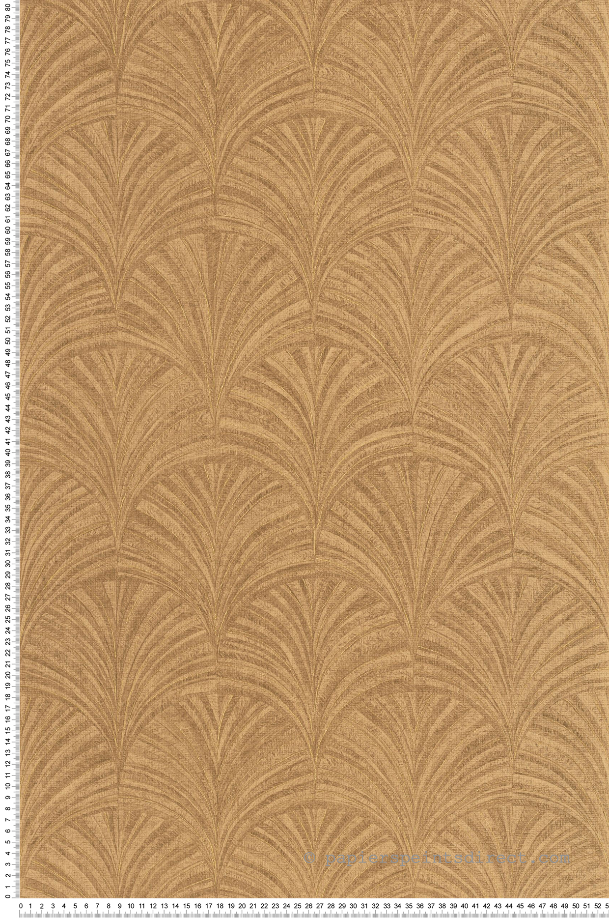 Papier peint Art Déco Vibration beige vanille - Symphony de Casélio | Réf. SYM107032161