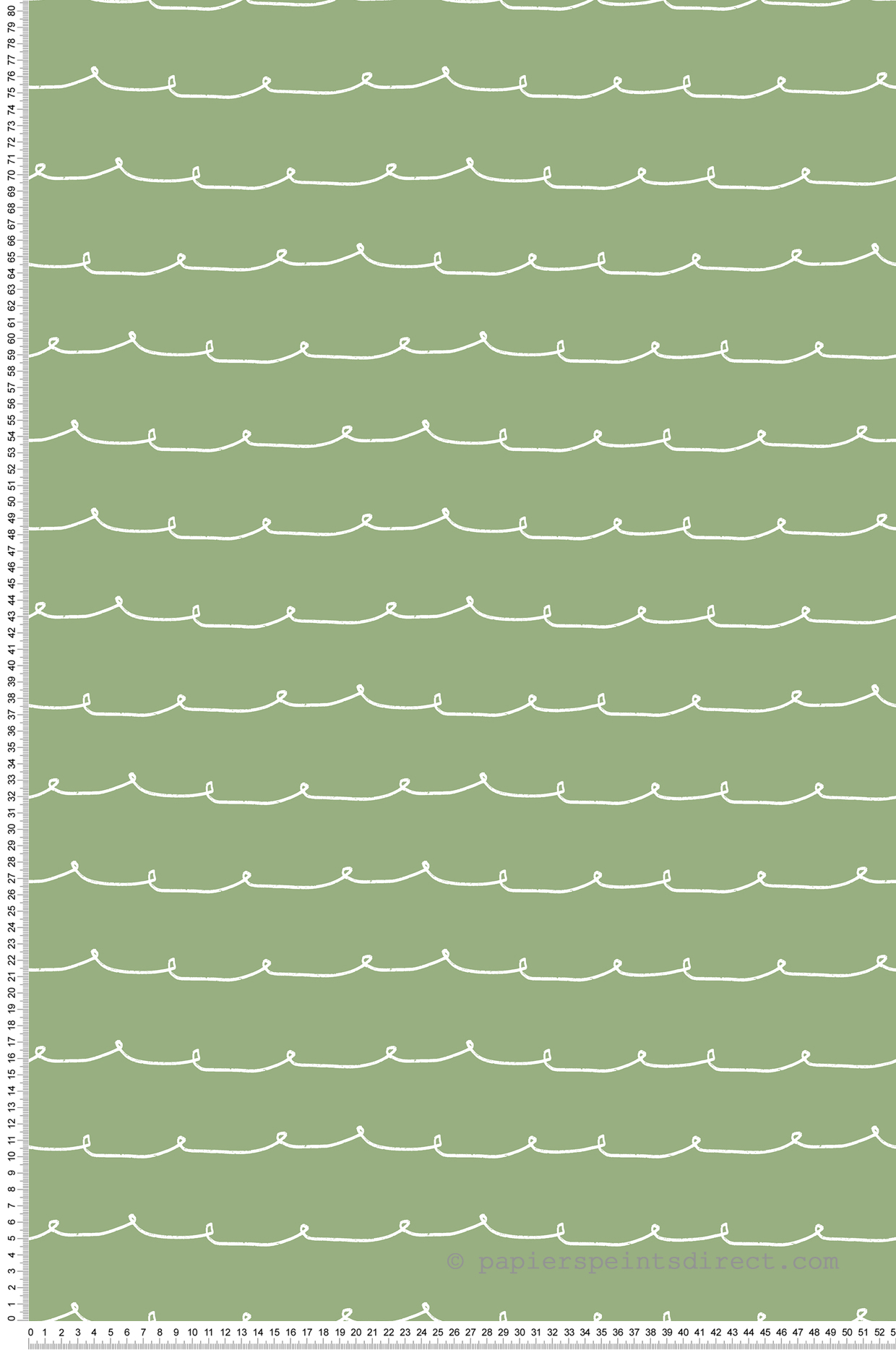 Papier peint Ligne Vague Contemporain vert - Imagine de Lutèce | Réf. LTC-DL27571