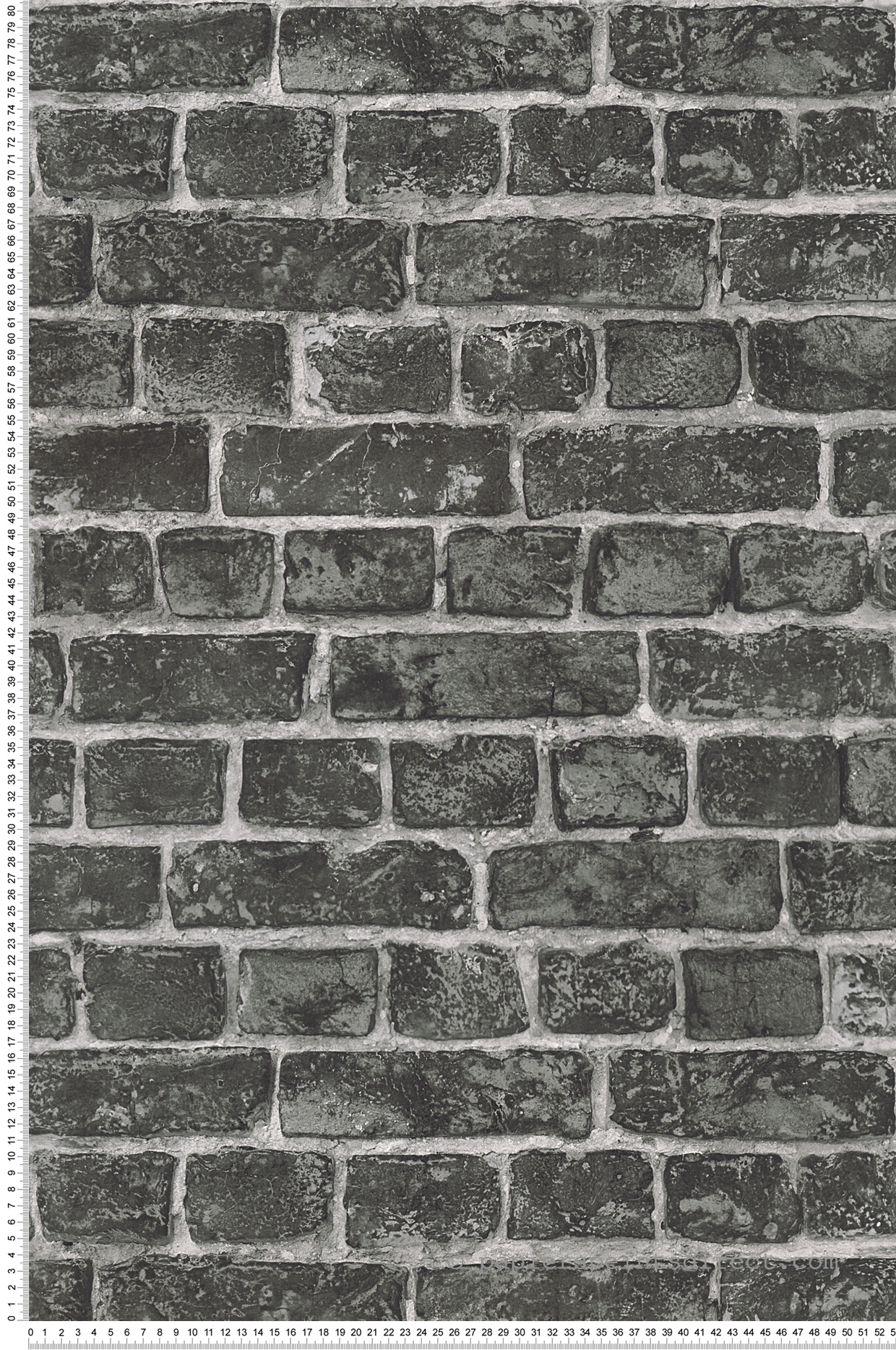 Papier peint Briques gris noir - Wood N Stone 2 d'AS Création | Réf. SP03375