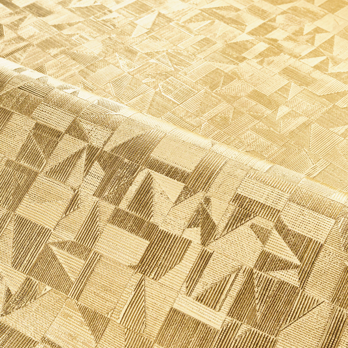 Papier peint Graphique métallisé Veladero doré - Métal de Casamance AMBV | Réf. CAS-75740202