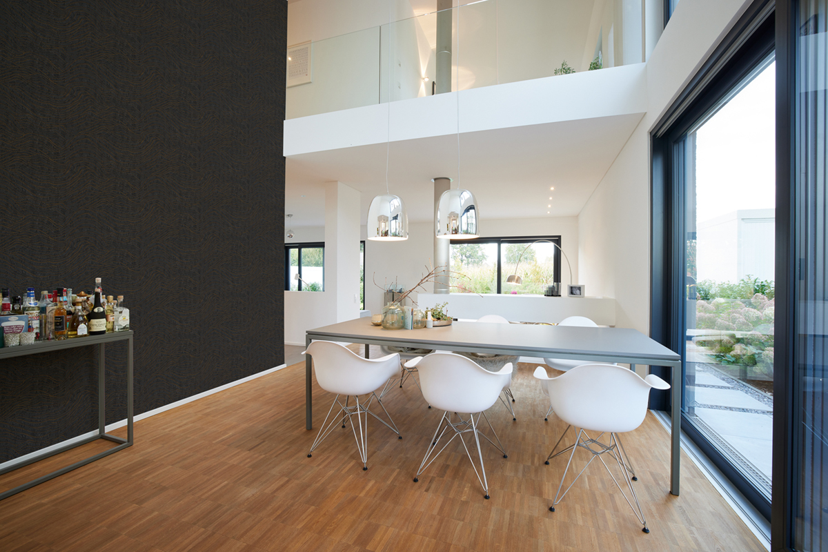 Papier peint Vague Okusai anthracite or cuivré - Jade 2 d'A.S. Création | Réf. AS-395073