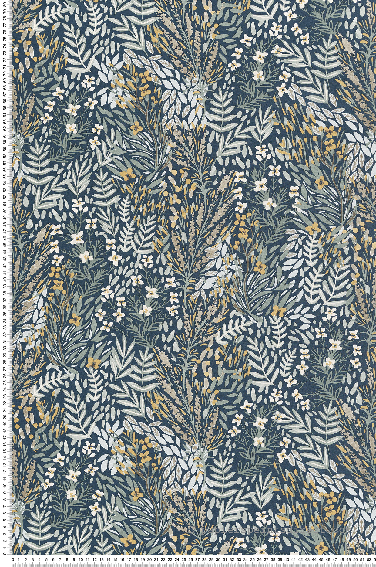 Papier peint Jardin Fleuri vert et jaune - Jardin d'Eden de Lutèce | Réf. LTC-51202611