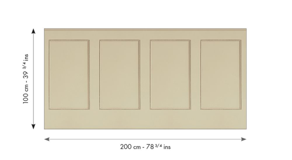 Papier peint Soubassement Moulure S beige - Reliefs de Casélio RAPPORT | Réf. RLF106351059