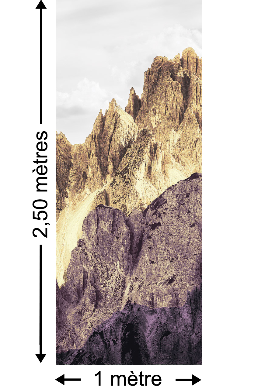 Panoramique Peaks Color  - Papier peint Komar