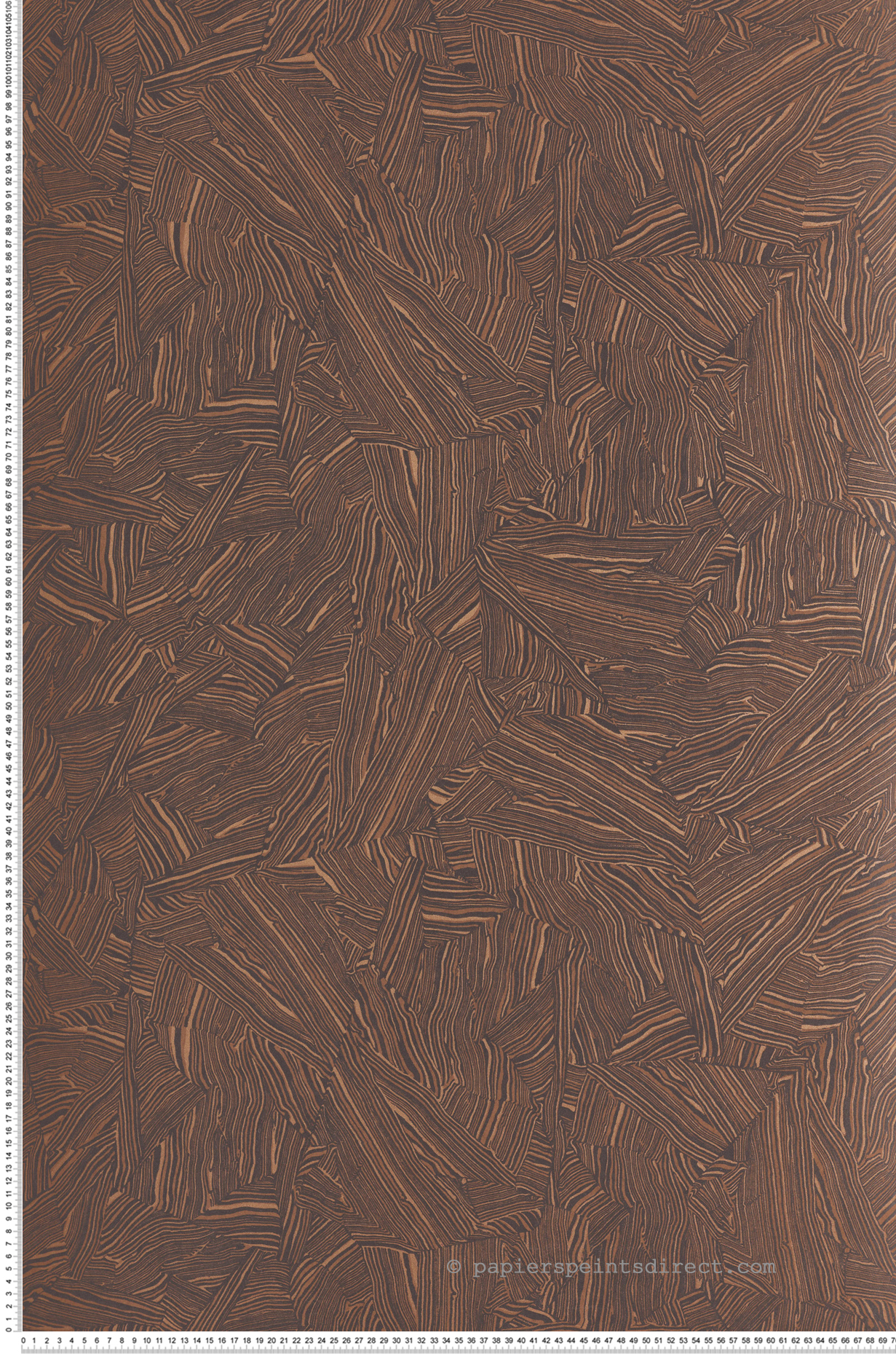 Papier peint Fragment de Roche Zébra marron métallisé - Rock de Masureel | Réf. MAS-ROC102